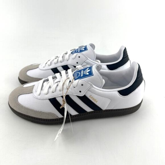 Adidas Women's Cloud White Core Black Gum Samba Original Shoes Size 9.5 - Picture 4 of 13